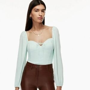 Aritzia Wilfred Novella Top Size S